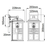 ELSTEAD Lighting Beacon Square 1 Light Medium Wall Lantern - White