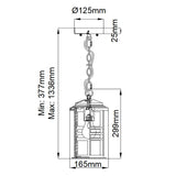 ELSTEAD Lighting Beacon Square 1 Light Chain Lantern - Olde Bronze