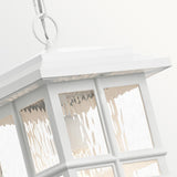 ELSTEAD Lighting Beacon Square 1 Light Chain Lantern - White