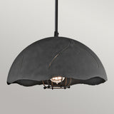 ELSTEAD Lighting Fracture 1 Light Pendant - Weathered Zinc