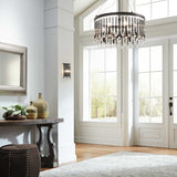 ELSTEAD Lighting Piper 6 Light Chandelier/Pendant - Espresso/Chrome
