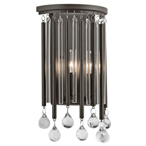 ELSTEAD Lighting Piper 2 Light Wall Light - Espresso/Chrome