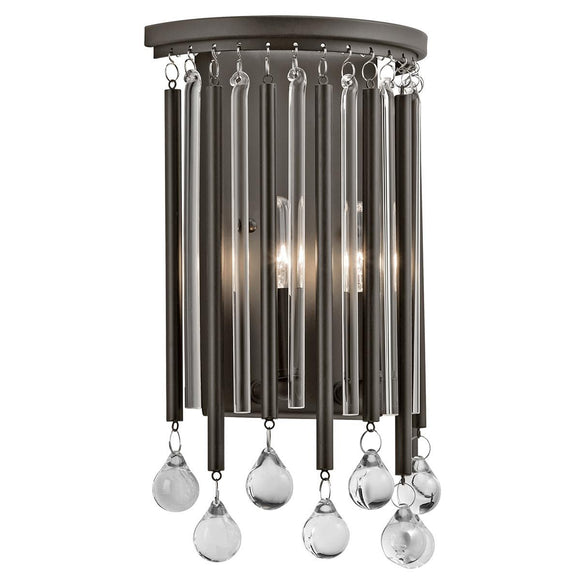 ELSTEAD Lighting Piper 2 Light Wall Light - Espresso/Chrome