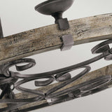 ELSTEAD Lighting Taulbee 6 Light Chandelier - Weathered Zinc