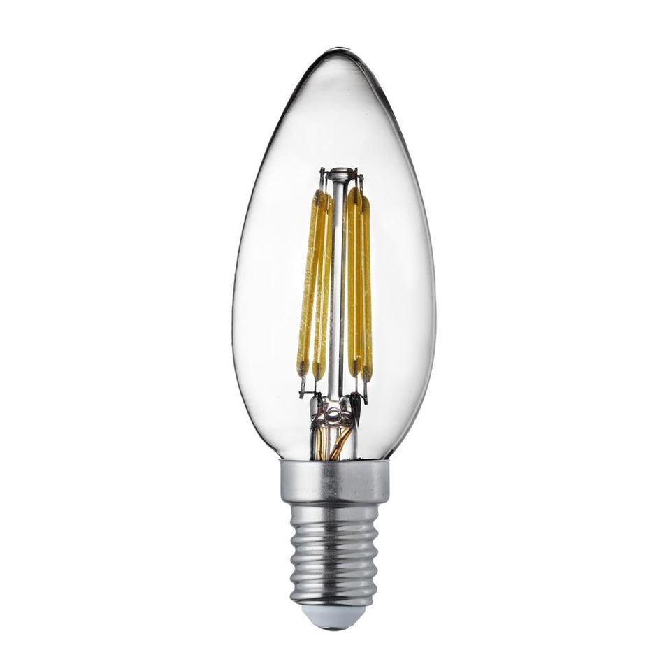 SEARCHLIGHT DIMMABLE E14 LED FILAMENT CANDLE LAMP - 4.5W, 400LM, W WHITE