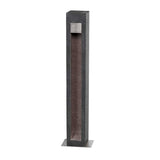 ELSTEAD Lighting Parkstone Large LED Bollard - Basalt Stone with Stainless Steel