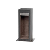 ELSTEAD Lighting Parkstone Medium LED Bollard - Basalt Stone with Stainless Steel