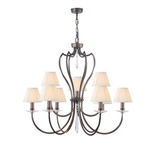 ELSTEAD Lighting Pimlico 9 Light Chandelier - Dark Bronze