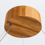 QUINTIESSE LIGHTING Angular LED Pendant Light - Teak Veneer