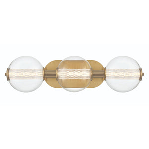 QUINTIESSE LIGHTING Atomo 3 Lt Wall Light - Gold