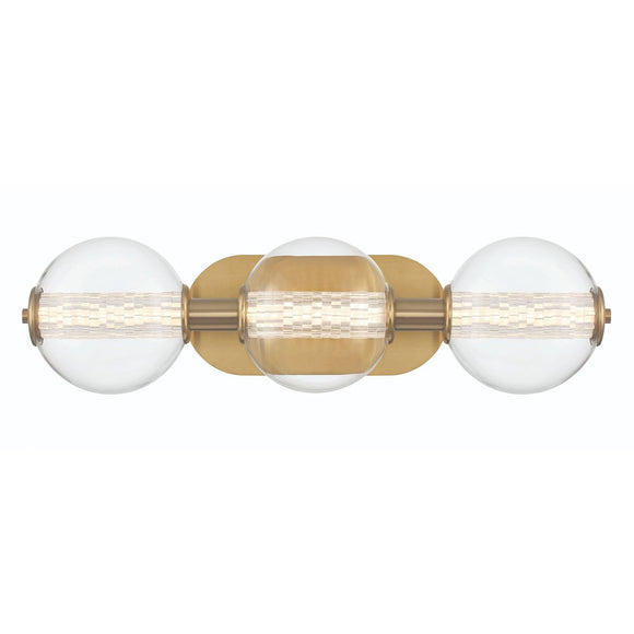 QUINTIESSE LIGHTING Atomo 3 Lt Wall Light - Gold