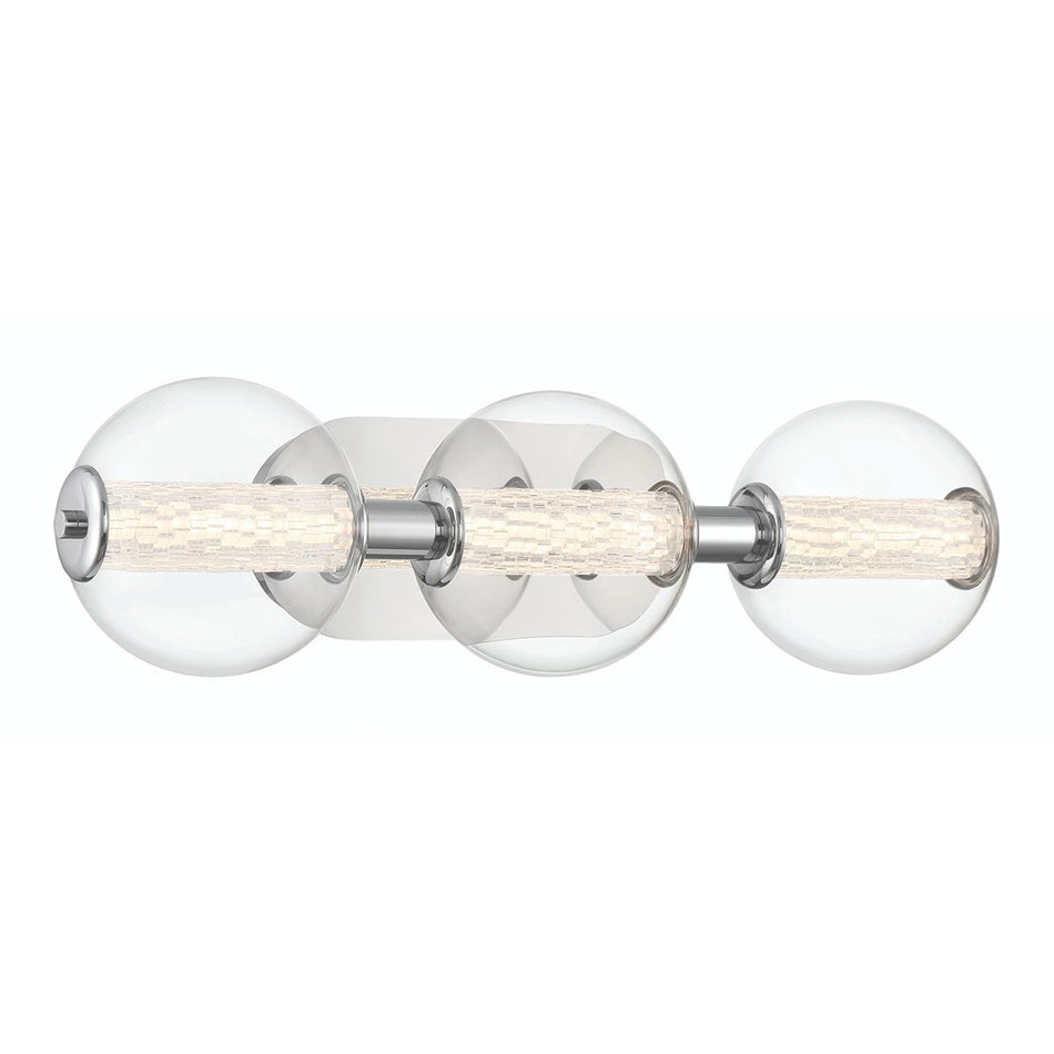 QUINTIESSE LIGHTING Atomo 3 Lt Wall Light - Polished Chrome