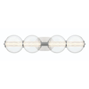 QUINTIESSE LIGHTING Atomo 4 Lt Wall Light - Polished Chrome
