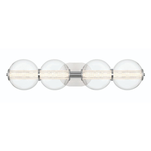 QUINTIESSE LIGHTING Atomo 4 Lt Wall Light - Polished Chrome