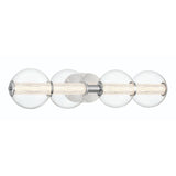 QUINTIESSE LIGHTING Atomo 4 Lt Wall Light - Polished Chrome
