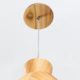 QUINTIESSE LIGHTING Conical Pendant Light - Teak Veneer