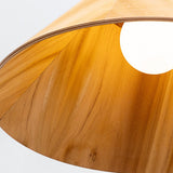 QUINTIESSE LIGHTING Conical Pendant Light - Teak Veneer
