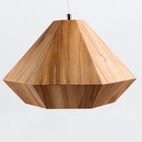 QUINTIESSE LIGHTING Diamond Pendant Light - Teak Veneer
