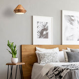 QUINTIESSE LIGHTING Diamond Pendant Light - Teak Veneer