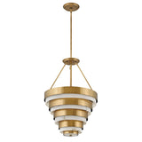 QUINTIESSE LIGHTING Echelon 4 lt Pendant - Heritage Brass