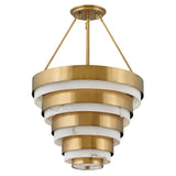 QUINTIESSE LIGHTING Echelon 4 lt Pendant - Heritage Brass