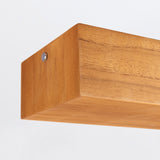 QUINTIESSE LIGHTING Horizon LED Linear 100cm Pendant - Teak Veneer