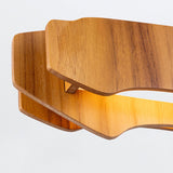 QUINTIESSE LIGHTING Horizon LED Linear 140cm Pendant - Teak Veneer