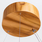 QUINTIESSE LIGHTING Horizon LED Medium Ring Pendant - Teak Veneer