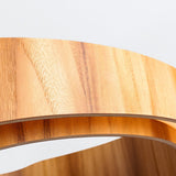 QUINTIESSE LIGHTING Horizon LED Medium Ring Pendant - Teak Veneer