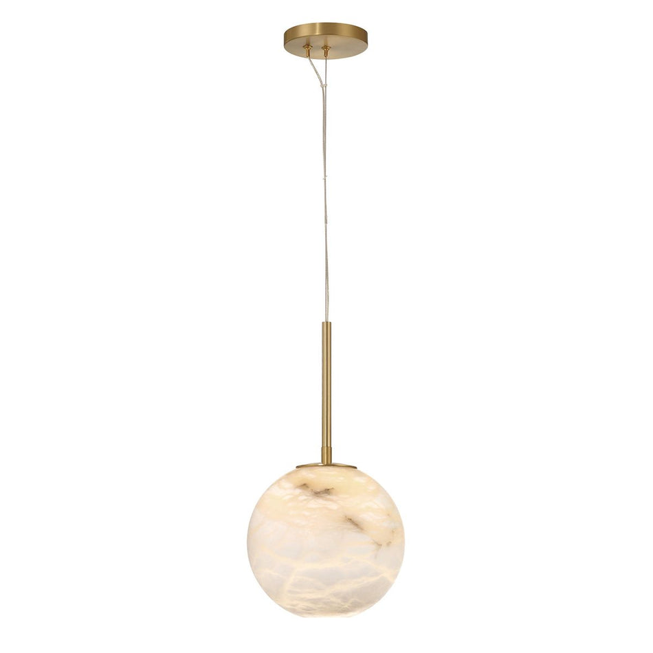 QUINTIESSE LIGHTING Kepler Alabster Pendant Small - Gold