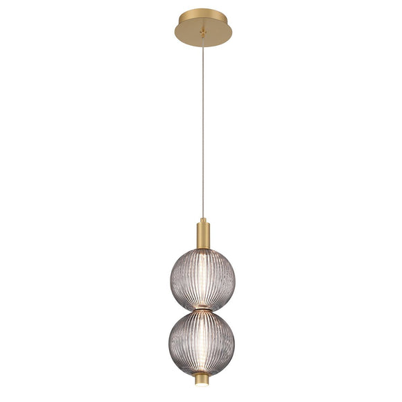 QUINTIESSE LIGHTING Palmas 2 Lt Mini Pendant - Gold