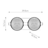 QUINTIESSE LIGHTING Palmas 2 Lt Wall Light - Gold