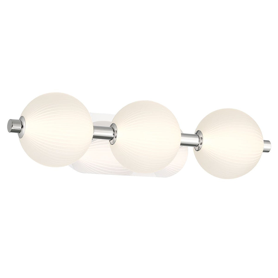 QUINTIESSE LIGHTING Palmas 3 Lt Wall Light - Polished Nickel