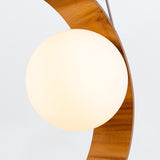 QUINTIESSE LIGHTING Sfera 1lt Pendant Light - Teak Veneer