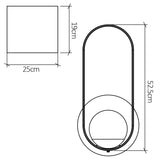 QUINTIESSE LIGHTING Sfera Wall Light - Teak Veneer