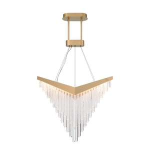 QUINTIESSE LIGHTING Vivien Chandelier - Matte Gold