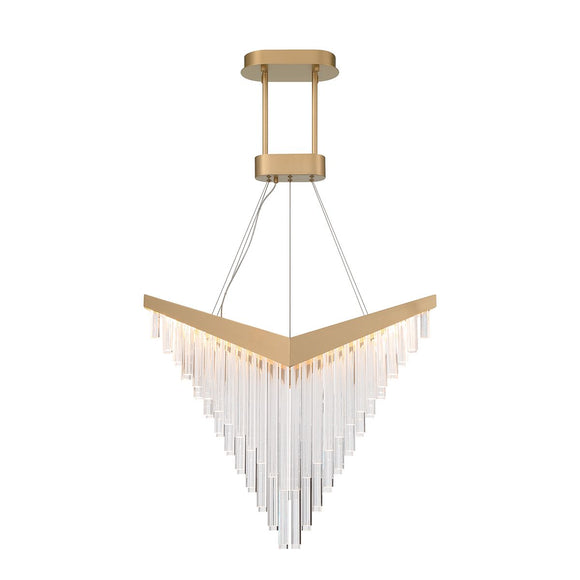 QUINTIESSE LIGHTING Vivien Chandelier - Matte Gold