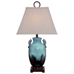 ELSTEAD LIGHTING Amphora 1 Light Table Lamp - Turquoise Glaze