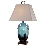 ELSTEAD LIGHTING Amphora 1 Light Table Lamp - Turquoise Glaze