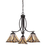 ELSTEAD Lighting Asheville 3 Light Chandelier - Valiant Bronze