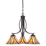 ELSTEAD Lighting Asheville 3 Light Chandelier - Valiant Bronze