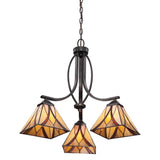 ELSTEAD Lighting Asheville 3 Light Chandelier - Valiant Bronze