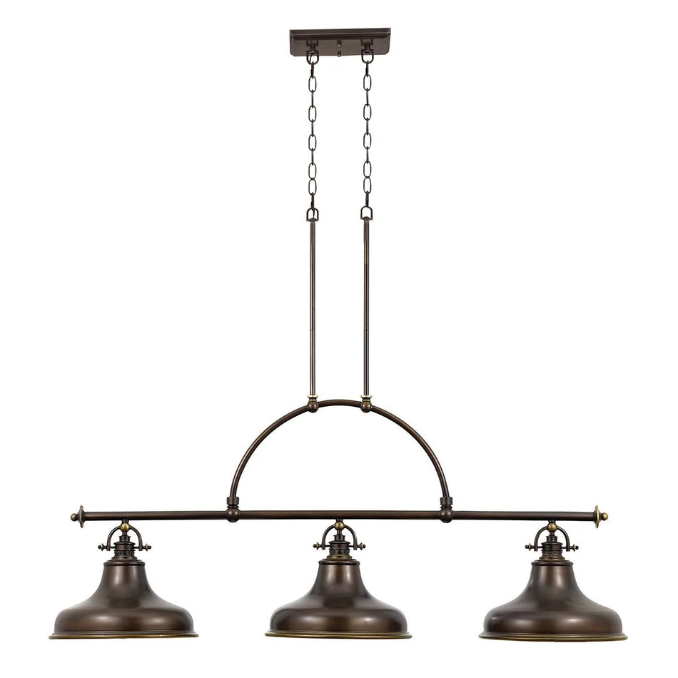 ELSTEAD Lighting Emery 3 Light Island Light - Palladian Bronze