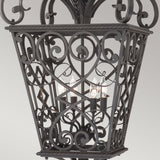 ELSTEAD Lighting Fort Quinn 4 Light Chain Lantern - Marcado Black