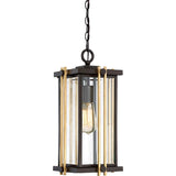 ELSTEAD Lighting Goldenrod 1 Light Medium Chain Lantern - Western Bronze