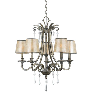 ELSTEAD Lighting Kendra 5 Light Chandelier - Mottled Silver