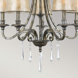 ELSTEAD Lighting Kendra 5 Light Chandelier - Mottled Silver