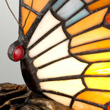 ELSTEAD Lighting Tiffany Animal Lamps Orange Butterfly Lamp - Architectural Bronze