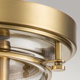 ELSTEAD Lighting Whistling 3 Light Flush - Brushed Brass