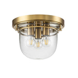 ELSTEAD Lighting Whistling 3 Light Flush - Brushed Brass